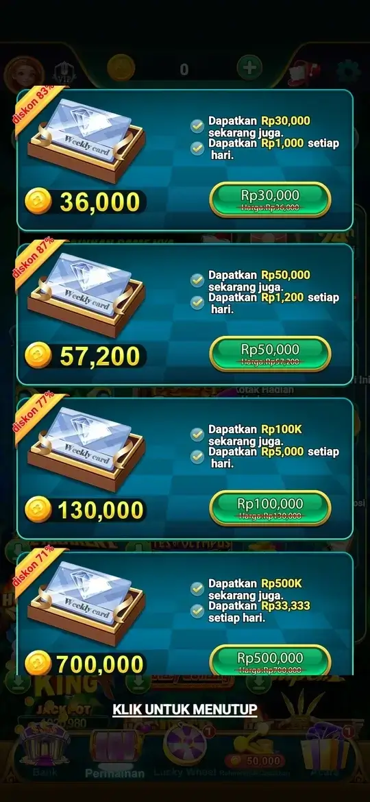 ZK6 APK weekly card dan promo